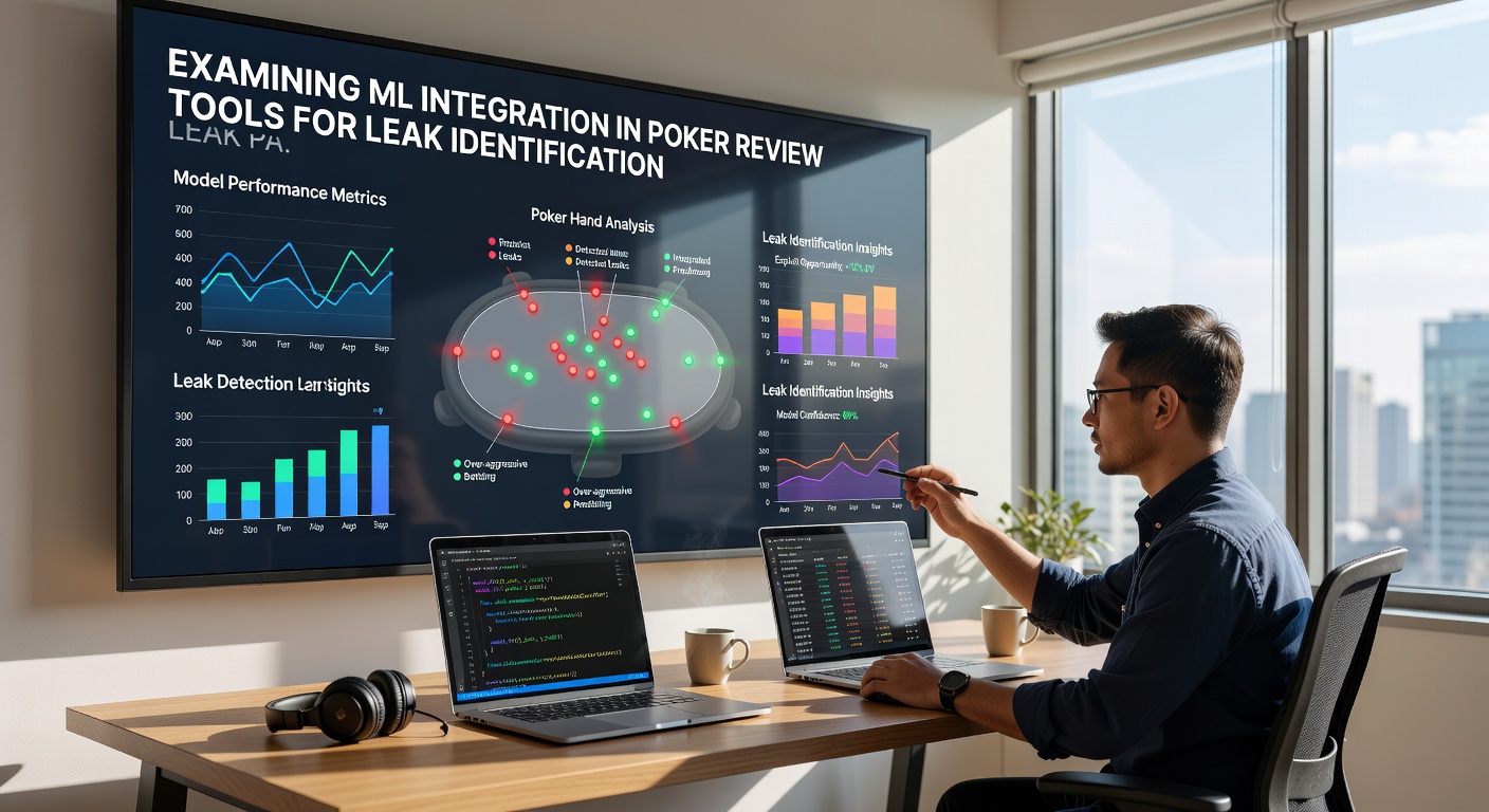 Visualization of identified leak patterns through AI-driven poker review interface