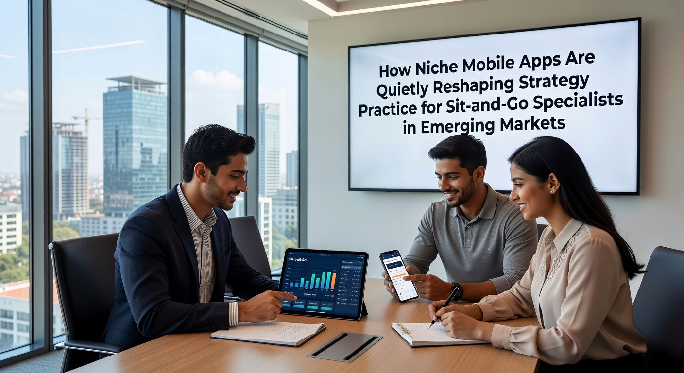 Mobile app interface displaying Sit-and-Go strategy tools used by players in emerging markets