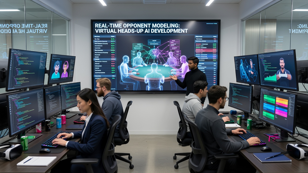 Real-time dashboard displaying opponent profiles during a virtual heads-up competition