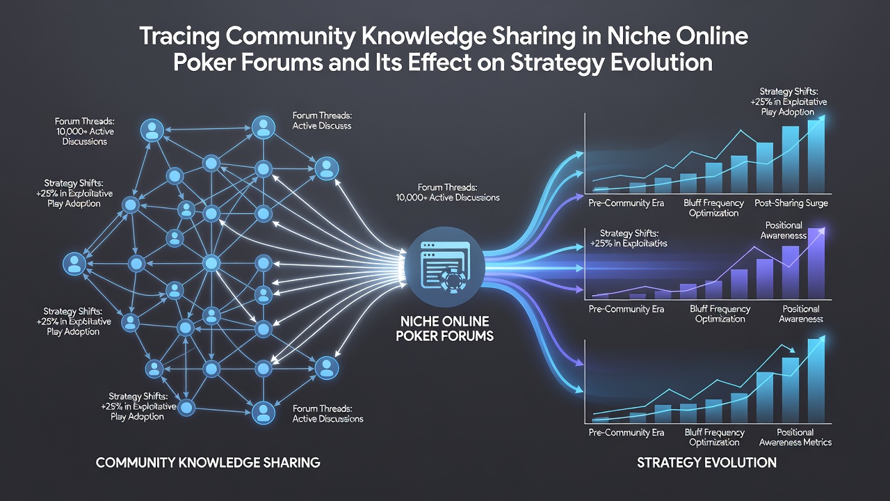 Players collaborating on poker strategy through forum posts and shared analytical tools