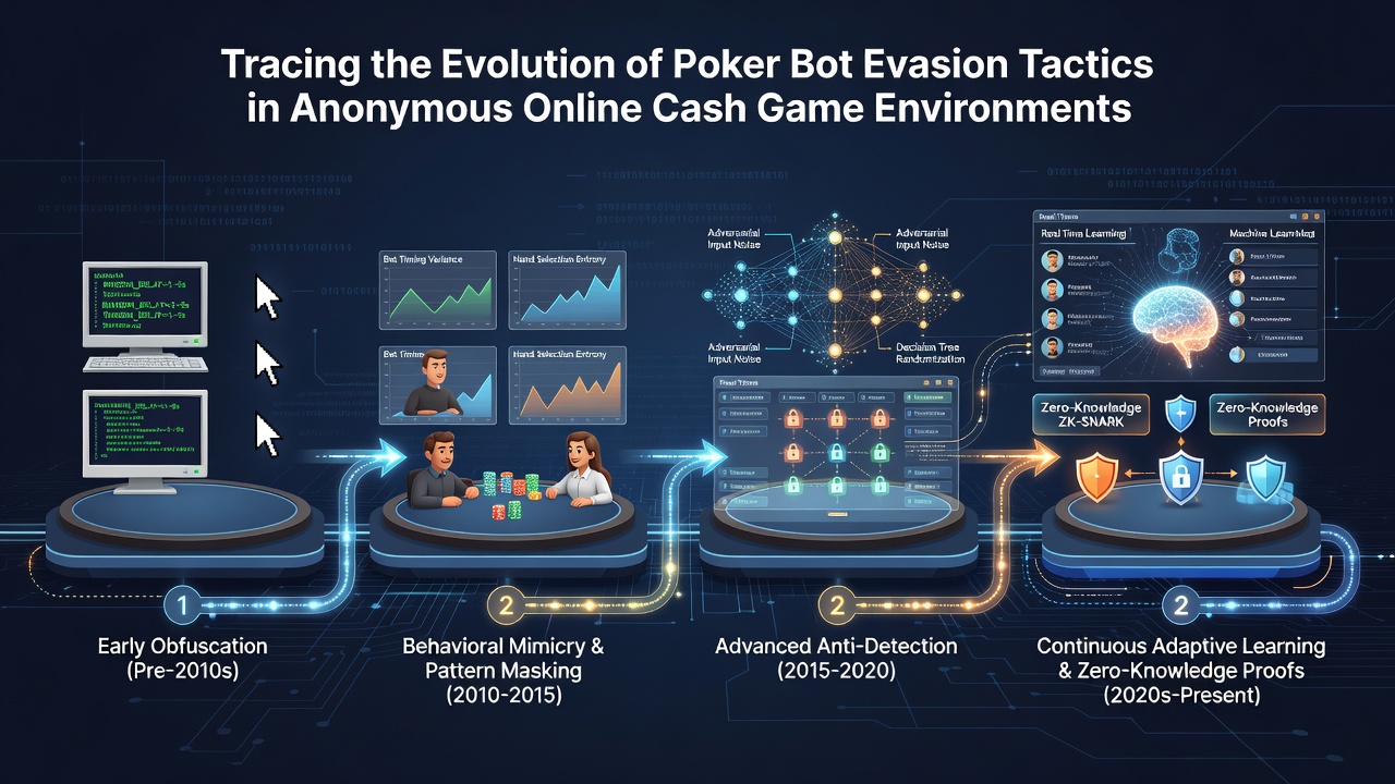 Anonymous cash game interface highlighting randomized timing overlays and bet distribution graphs used in modern evasion strategies